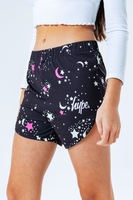 HYPE BLACK MYSTIC AOP KIDS RUNNER SHORTS