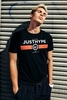 Hype Black Red Line Mens T-Shirt Size Medium