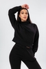 HYPE BLACK ROLL NECK WOMEN