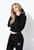 Hype Black Rose Garden Kids Crop Hoodie Size 7-8