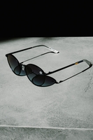 HYPE BLACK ROUND SUNGLASSES