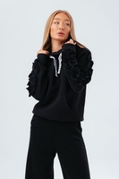 HYPE BLACK RUFFLE WOMEN