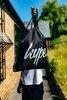Hype Black Script Drawstring Bag