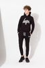 Hype Black Script Kids Hoodie & Jogger Set Size 9/10Y
