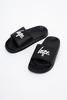 Hype Black Script Kids Sliders Size JNR02