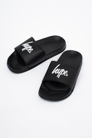 HYPE BLACK SCRIPT KIDS SLIDERS