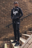 Hype Black Script Mens Joggers Size 2X-Large