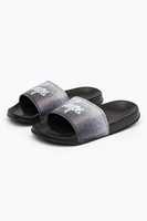HYPE BLACK SPECKLE FADE KIDS SLIDERS