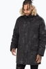 Hype Black Splatter Mens Parka Jacket Size Large