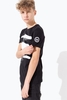 Hype Black Spray Drip Print Kids T-Shirt Size 9/10Y