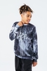 HYPE BLACK SPRAY KIDS CREW NECK