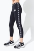 Hype Black Tape Script Kids Leggings Size 9/10Y