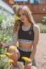Hype Black Taped Kids Bralet Size 13Y