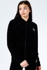 Hype Black Velour Kids Zip Hoodie Size 16Y