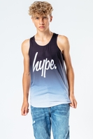 Hype Black White Fade Kids Vest Tank Top Size 3/4Y