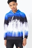 Hype Blue Black Drip Fade Kids Pullover Hoodie Size 13