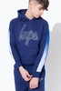 Hype Blue Drip Panel Sleeve Kids Pullover Hoodie Size 16Y
