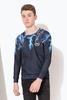 Hype Blue Lightning Neck Kids Crew Size 3-4