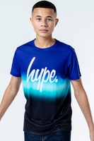 Hype Blue Lines Kids T-Shirt Size 14Y