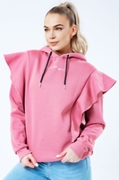 HYPE BLUSH SCRIBBLE LOGO FRILL WOMEN