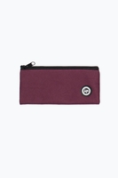 Hype Burgundy Crest Flat Pencil Case