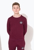 Hype Burgundy Crest Kids Crew Neck Size 9-10