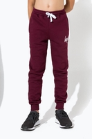 Hype Burgundy Script Kids Joggers Size 5-6