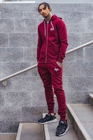 Hype Burgundy Script Mens Joggers Size X-Large