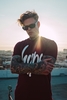 Hype Burgundy Script Mens T-Shirt Size 5XL