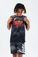 HYPE CAMO FADE SCRIPT BOYS T-SHIRT