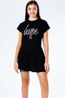 Hype Chic Animal Script Kids Dress Size 7/8Y
