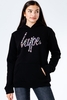 HYPE CHIC ANIMAL SCRIPT KIDS PULLOVER HOODIE