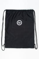 HYPE CREST BLACK DRAWSTRING BAG
