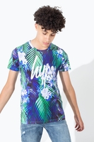 Hype Cyan Palm Kids Multi T-Shirt Size 7/8Y