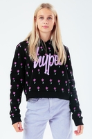 HYPE DAISY REPEAT KIDS CROP HOODIE
