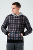 HYPE DARK CHECK OVERSIZED MEN