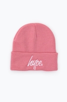 Hype Dusty Pink Script Beanie