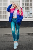 Hype Fade Kids Puffer Jacket Size 7-8