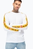 Hype Floral 93 Mens Long Sleeve White T-Shirt Size Medium