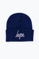 HYPE FRENCH NAVY SCRIPT KIDS BEANIE