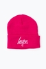 Hype Fuchsia Script Beanie