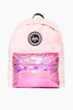 Hype Fur Holographic Pink Backpack School Bag