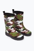 Hype Green Camo Kids Wellies Size 11.5/12.5