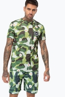 Hype Green Daisy Camo Mens T-Shirt Size X-Small