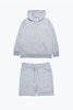 Hype Grey Kids Pullover Hoodie & Shorts Set Size 7/8Y