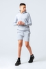 HYPE GREY KIDS PULLOVER HOODIE & SHORTS SET