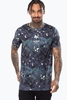 Hype Grey Leaves Mens Multi T-Shirt Size Small