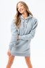 HYPE GREY LONGLINE BALLOON SLEEVE WOMEN