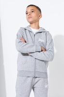 Hype Grey Mini Script Kids Zip Hoodie Size 5-6