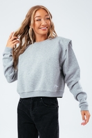HYPE GREY PADDED SHOULDER WOMEN
